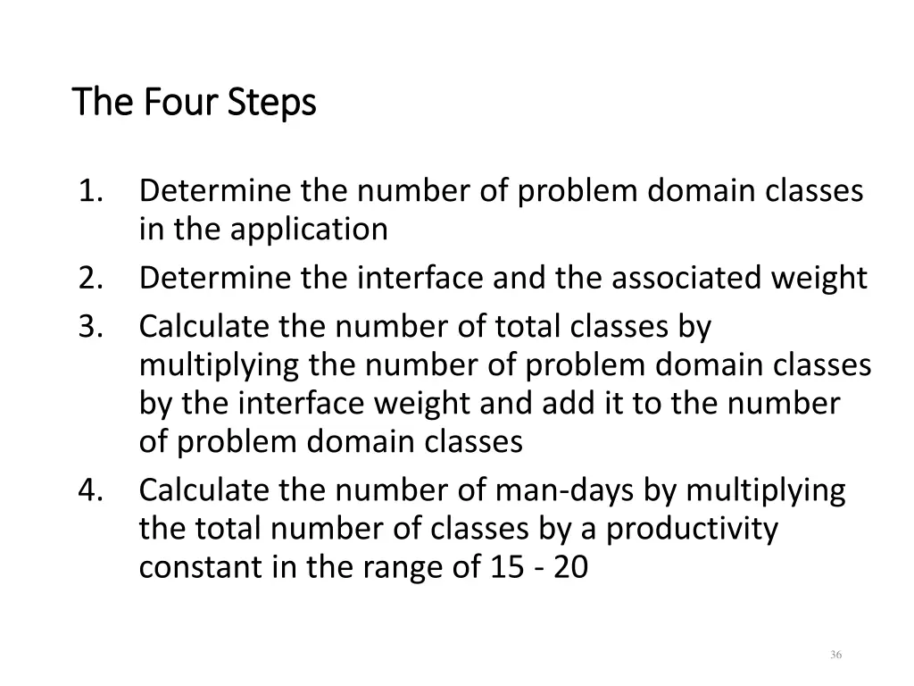 the four steps the four steps