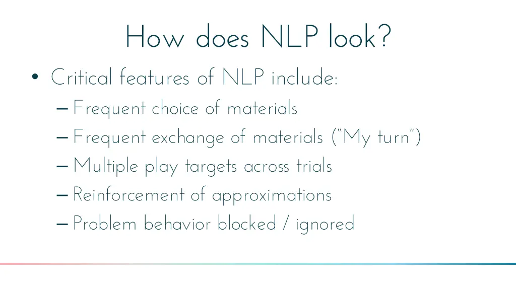 how does nlp look critical features