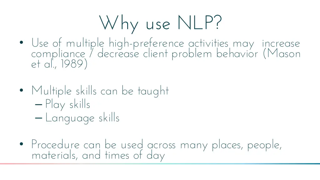 why use nlp