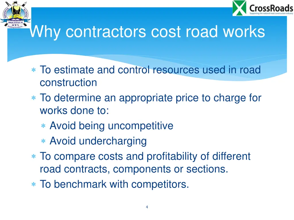 why contractors cost road works