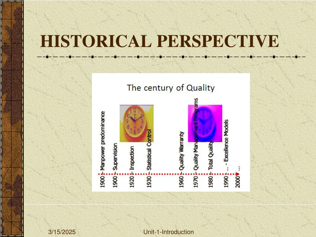 historical perspective