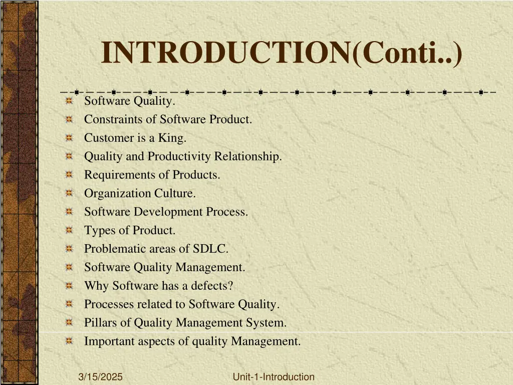 introduction conti
