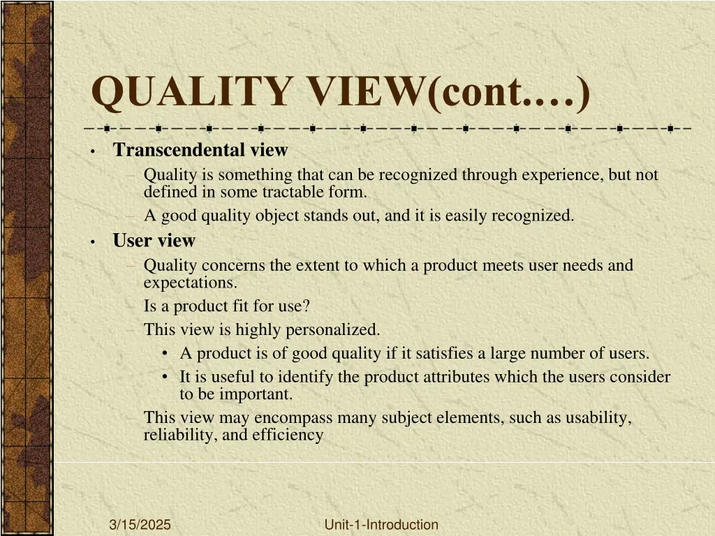 quality view cont 1