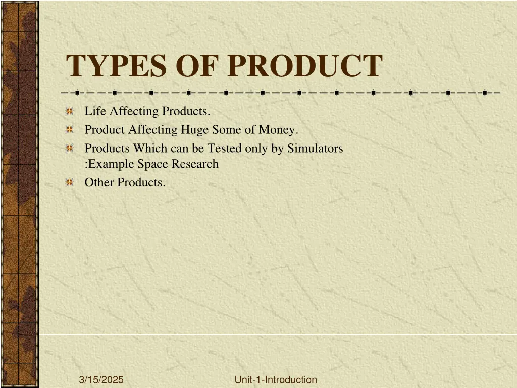 types of product