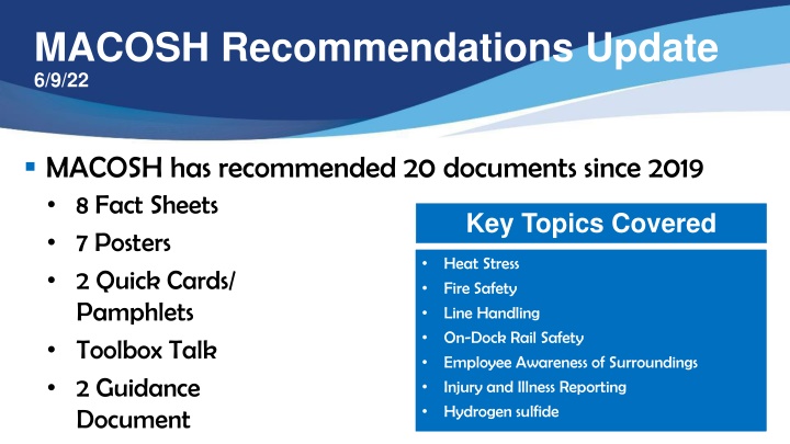 macosh recommendations update 6 9 22