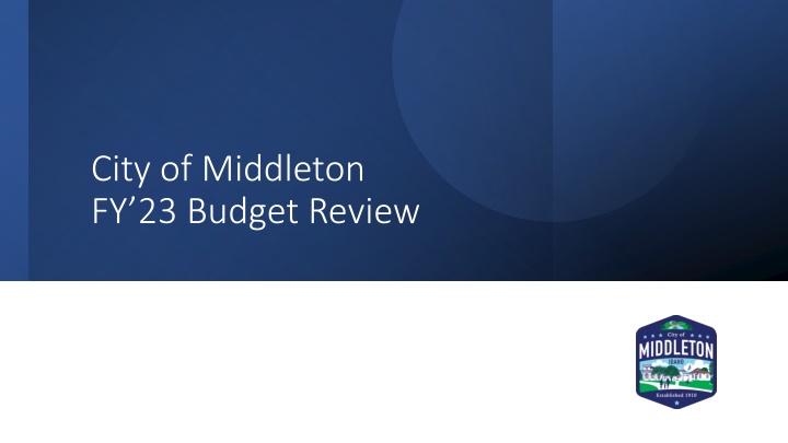 city of middleton fy 23 budget review