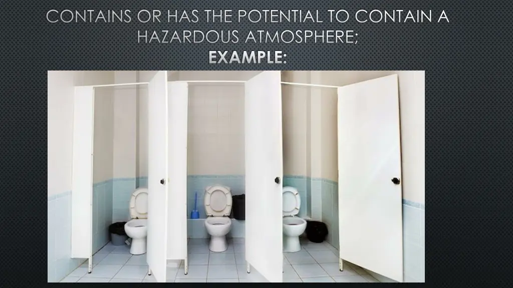contains or has the potential to contain
