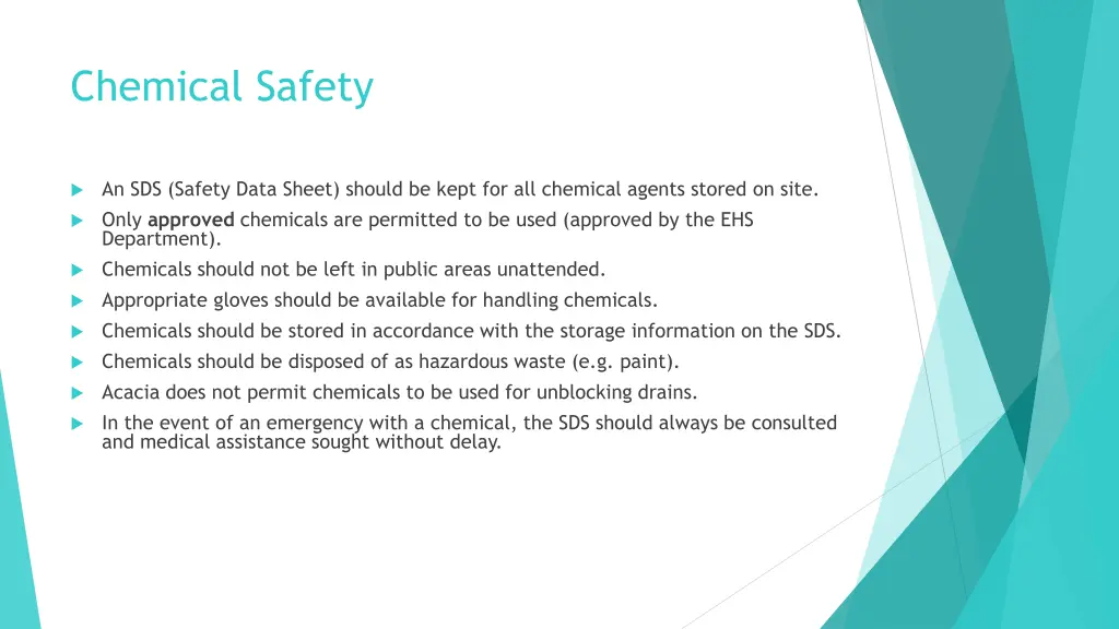 chemical safety