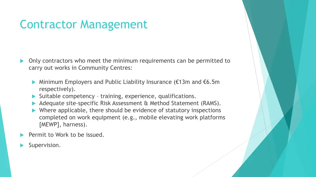contractor management