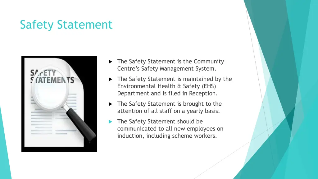 safety statement