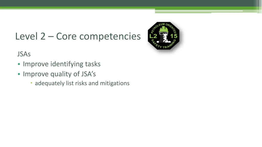 level 2 core competencies 2