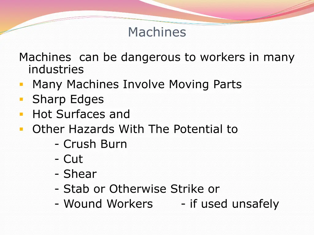 machines