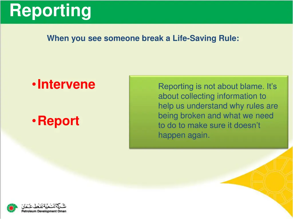reporting