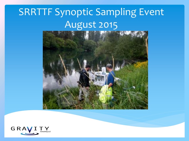 srrttf synoptic sampling event august 2015