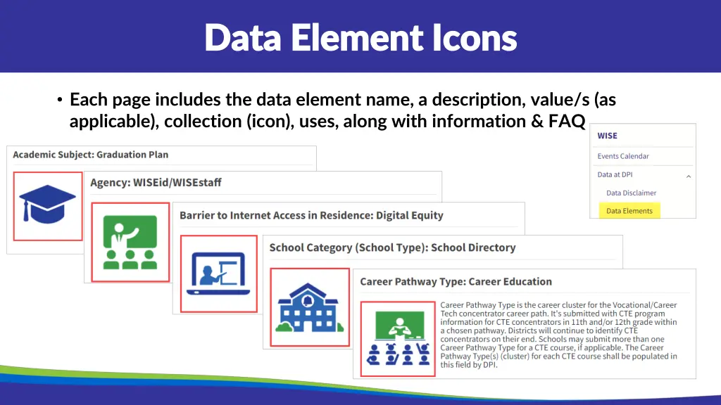 data element icons data element icons