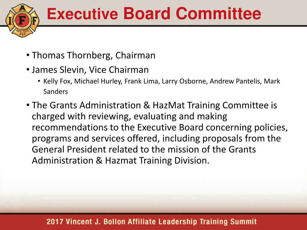 executive board committee