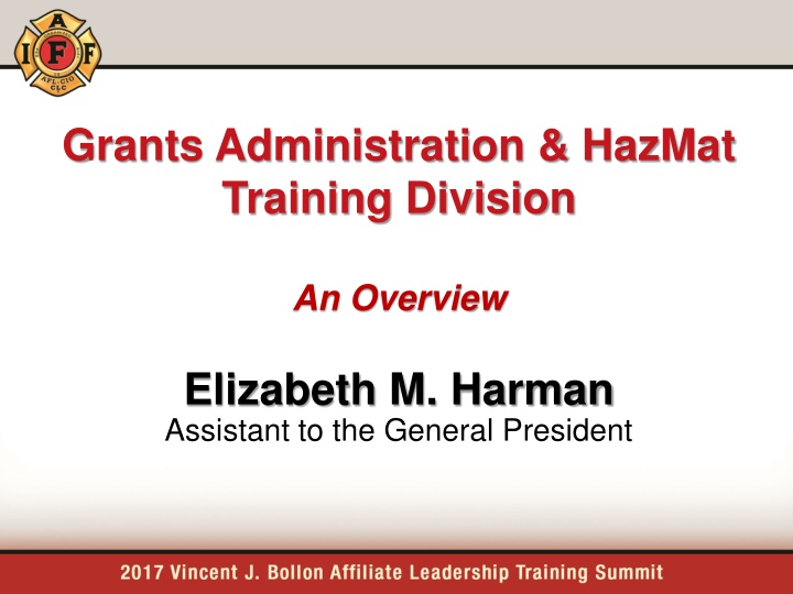 grants administration hazmat training division