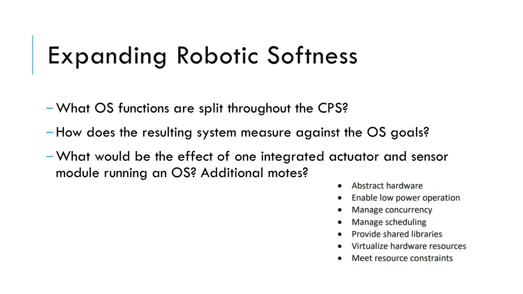 expanding robotic softness