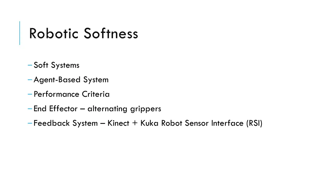 robotic softness
