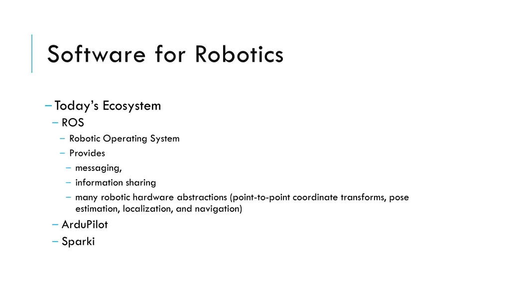 software for robotics