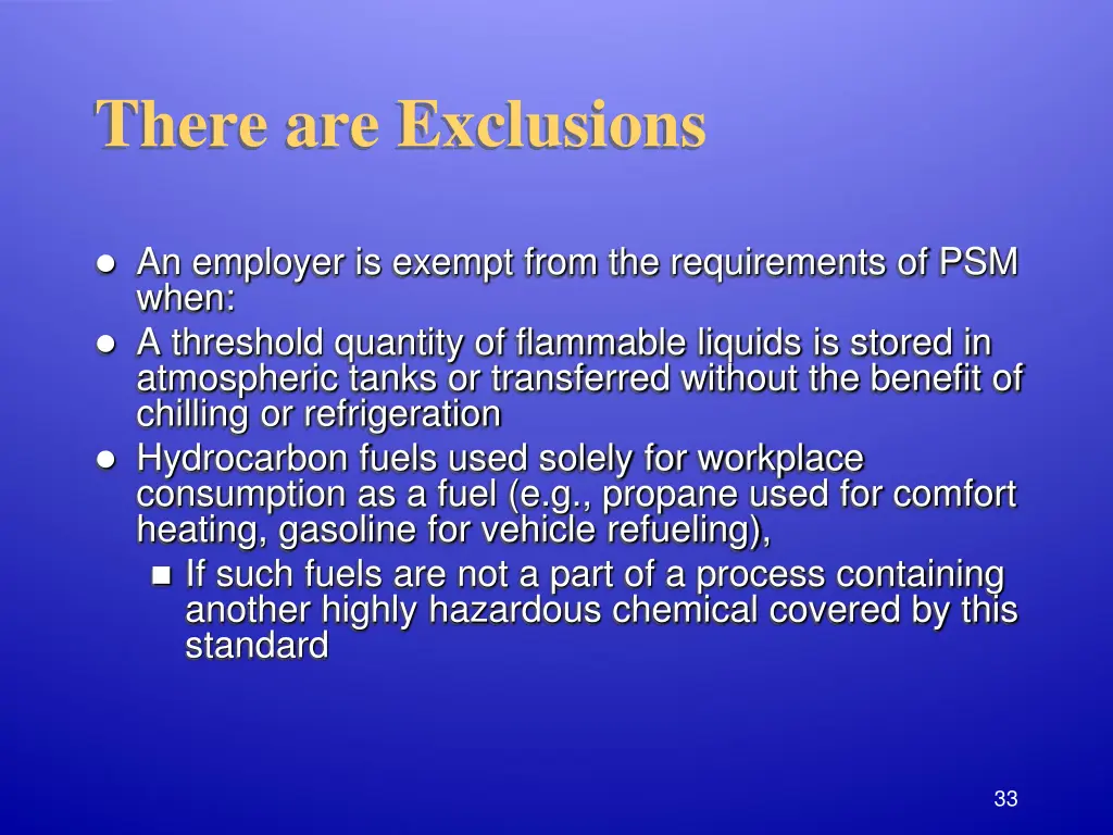 there are exclusions