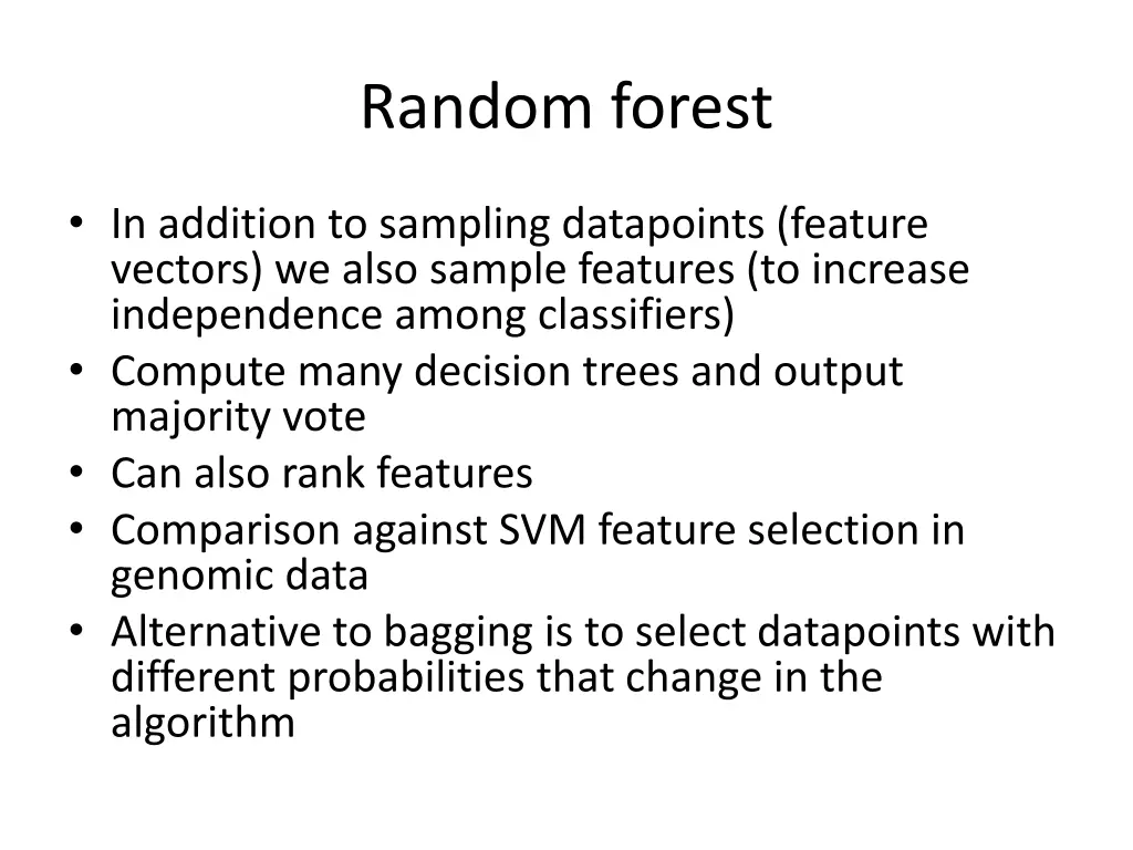 random forest