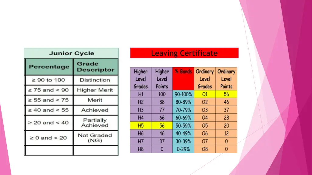leaving certificate