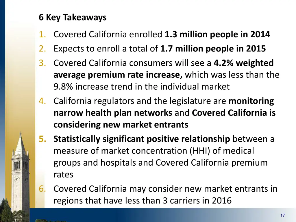 6 key takeaways