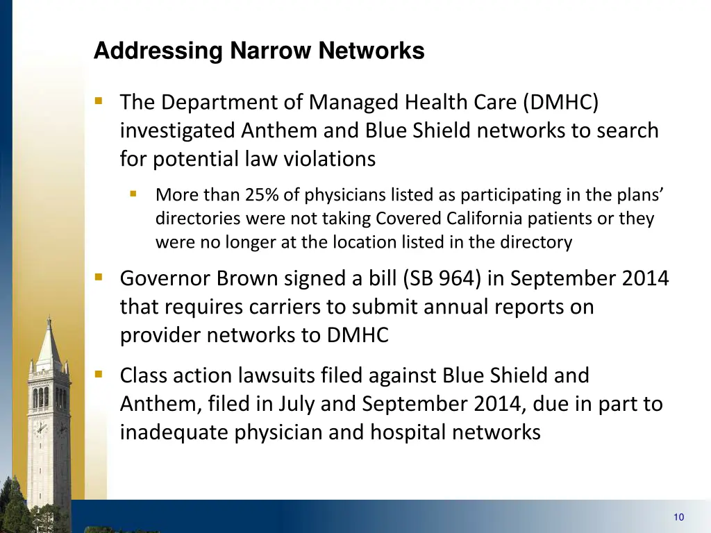 addressing narrow networks