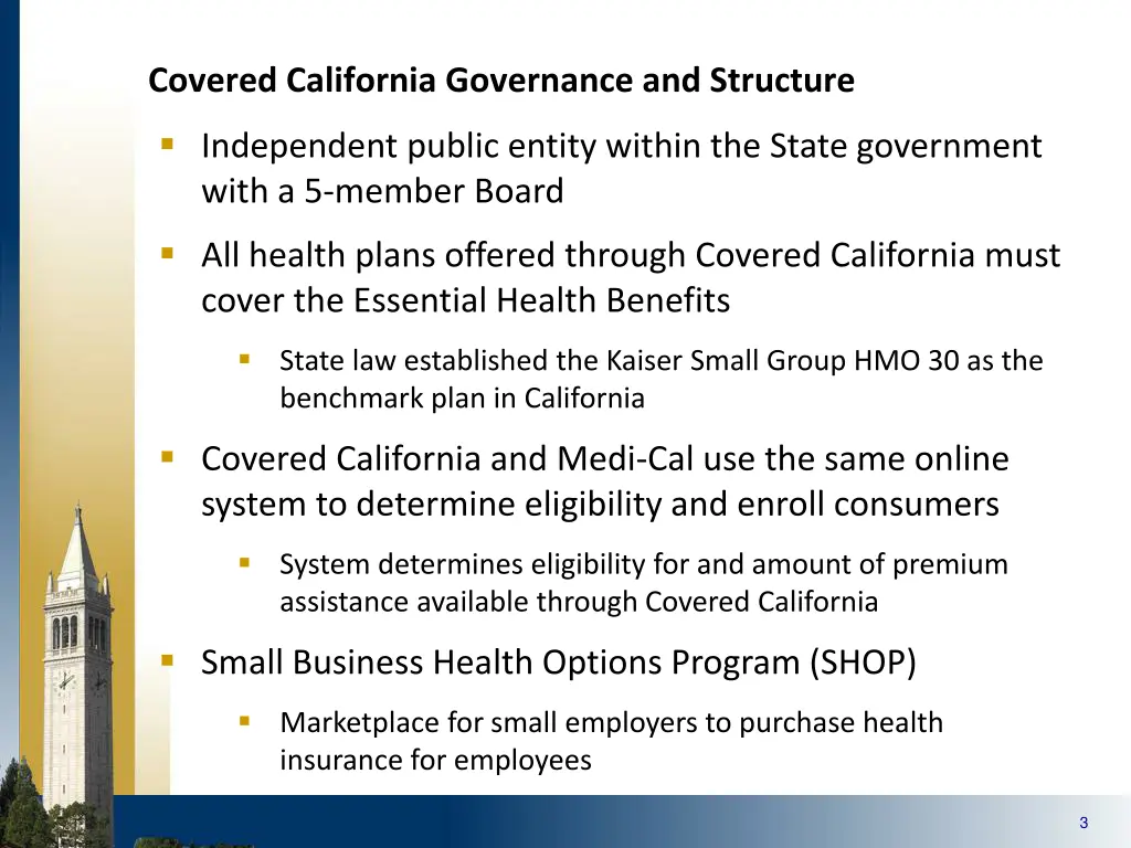 covered california governance and structure