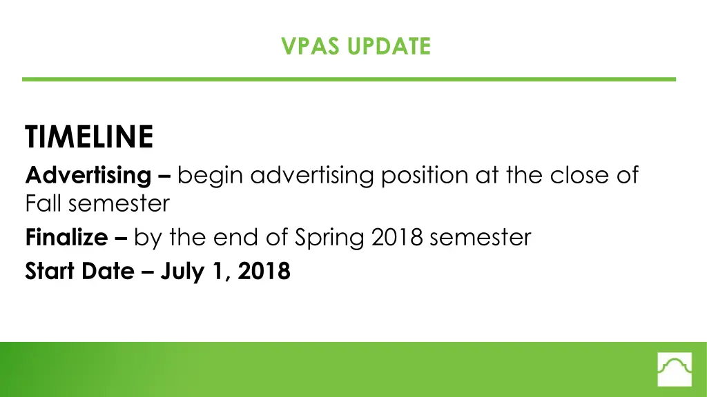 vpas update