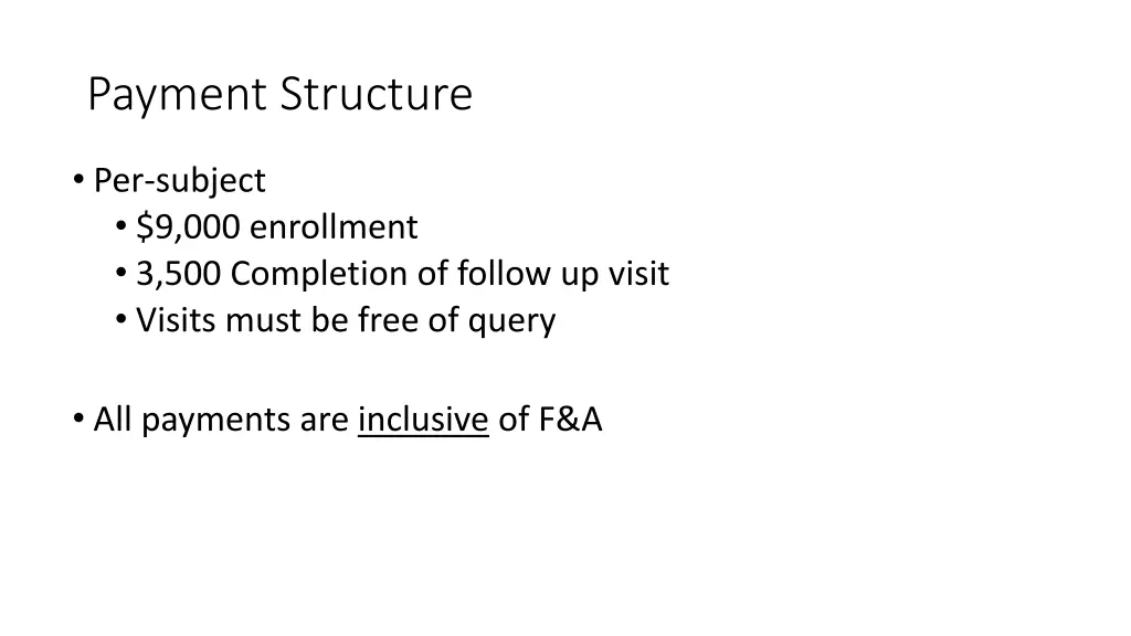 payment structure 1