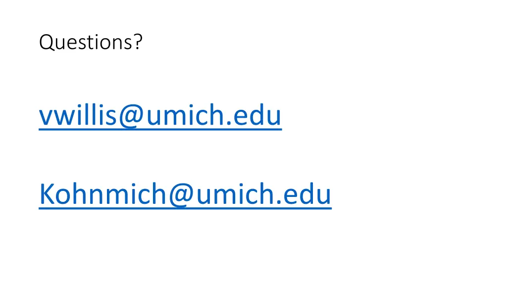 questions