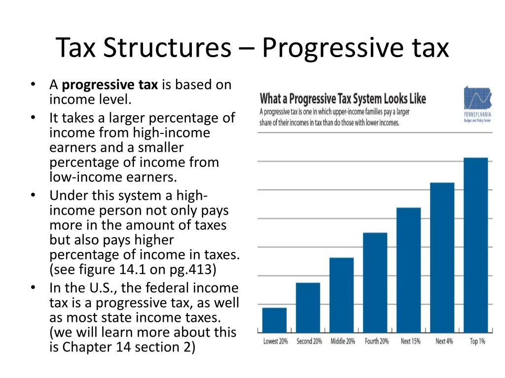 tax structures progressive tax