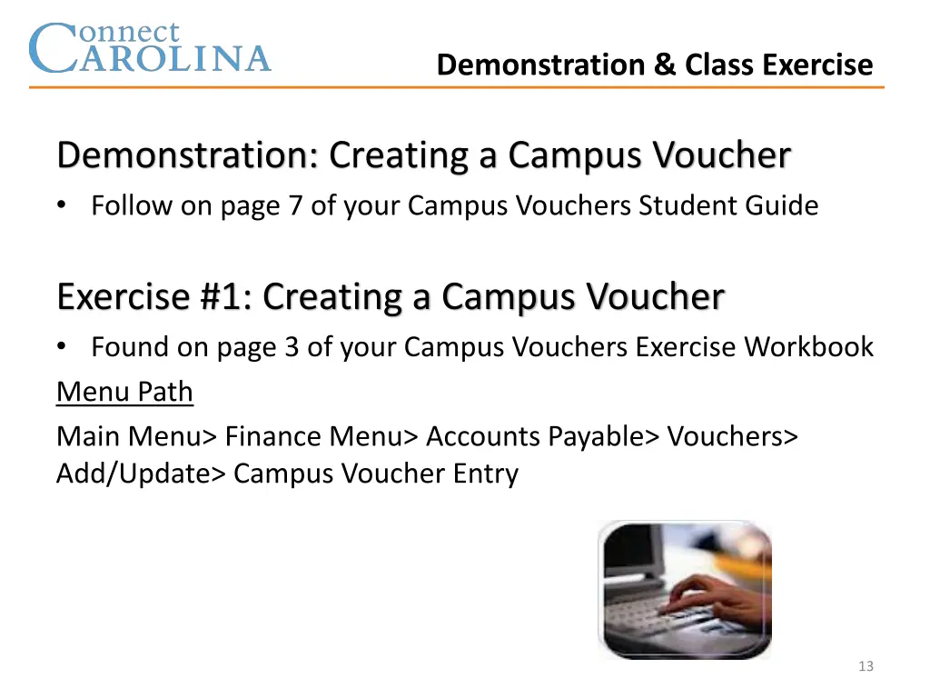 demonstration class exercise