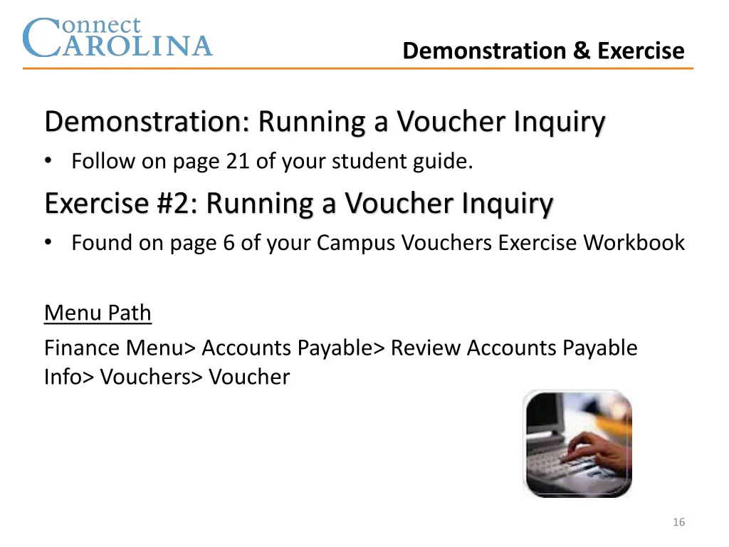 demonstration exercise