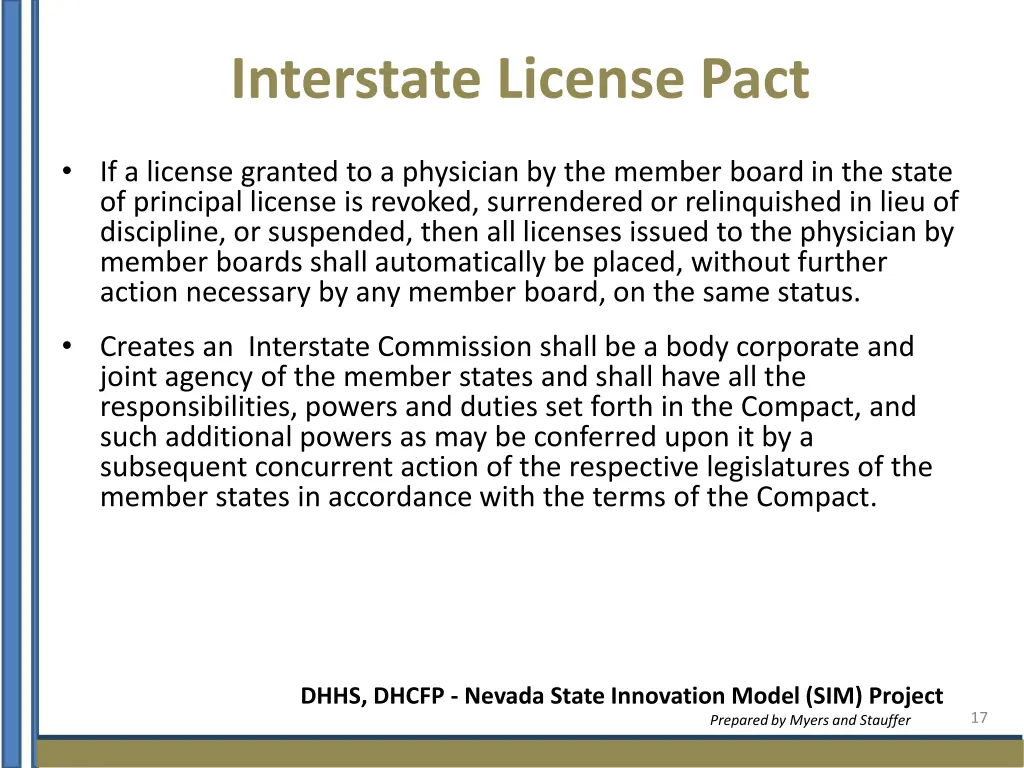 interstate license pact 1