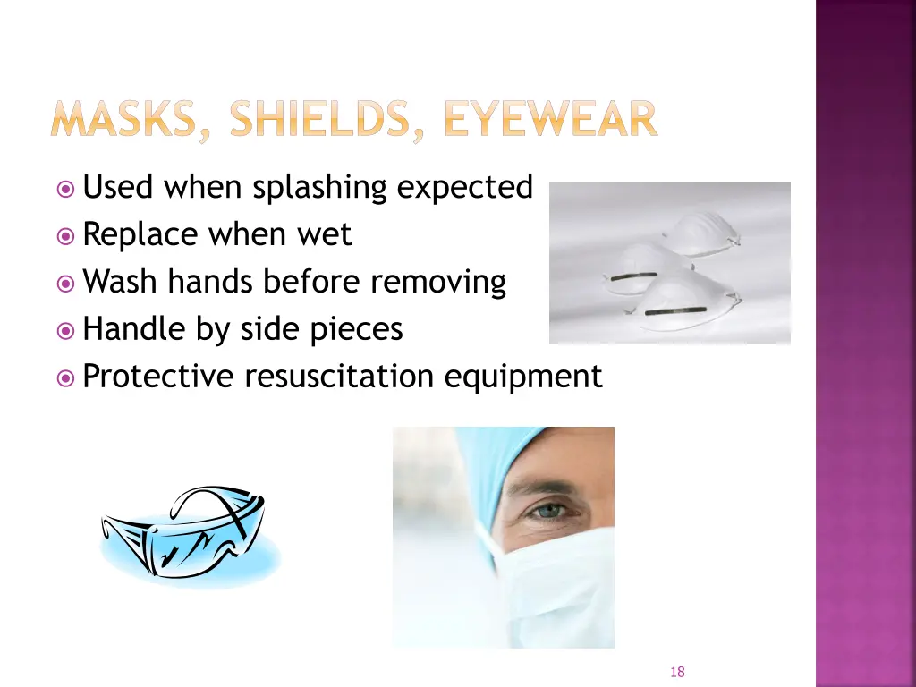 masks shields eyewear