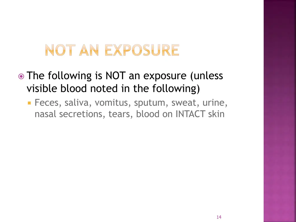 not an exposure