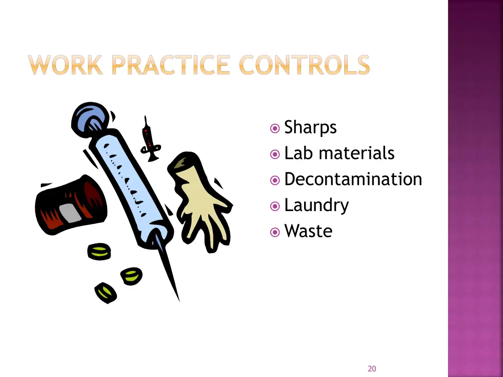 work practice controls