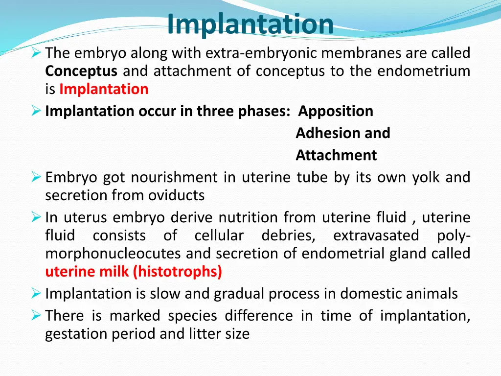 implantation