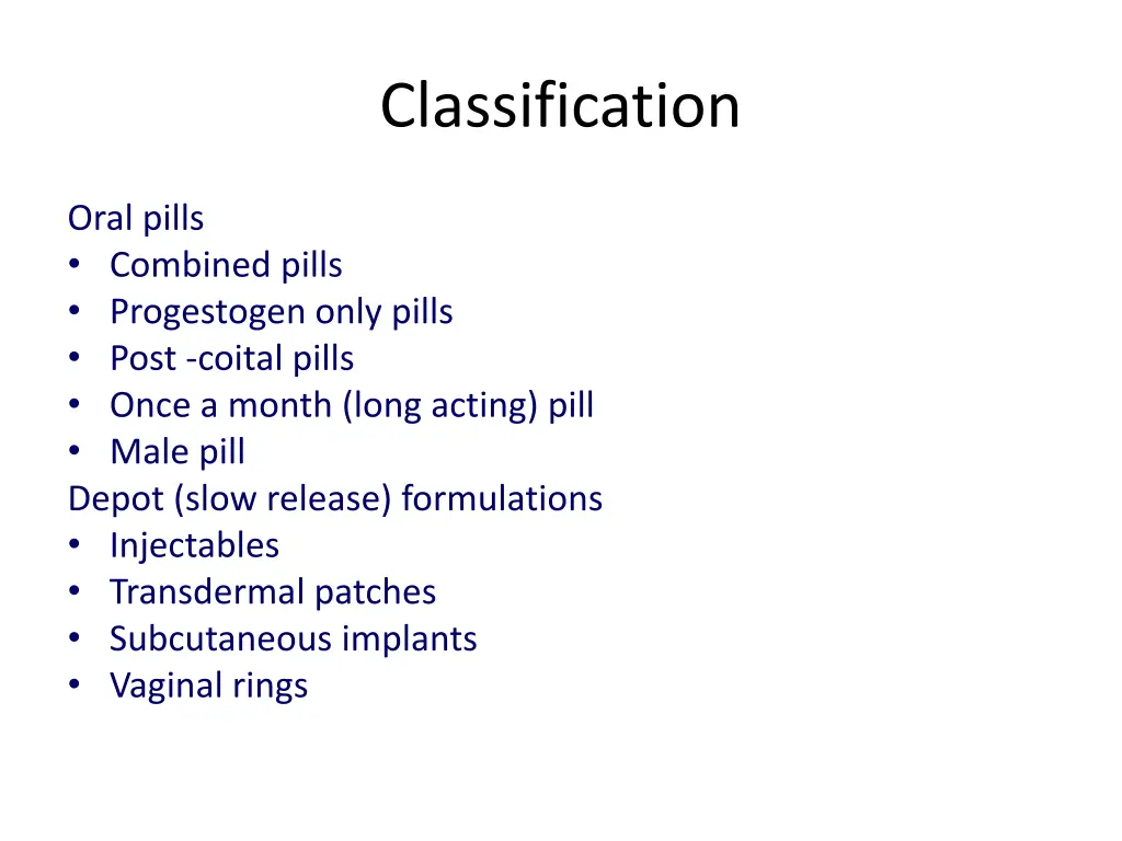 classification