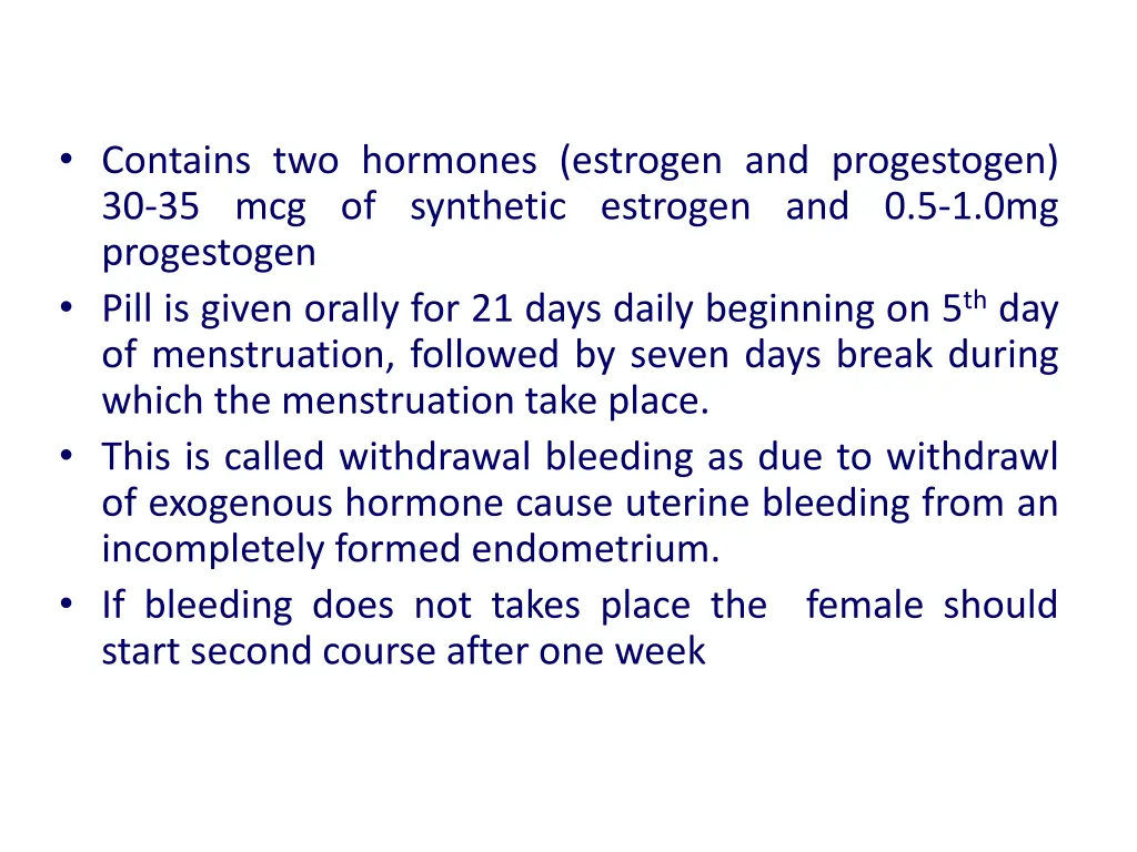 contains two hormones estrogen and progestogen