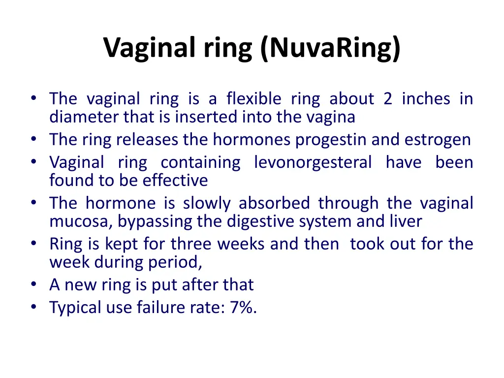 vaginal ring nuvaring