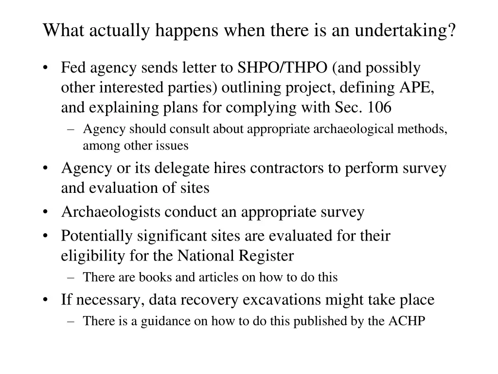 what actually happens when there is an undertaking