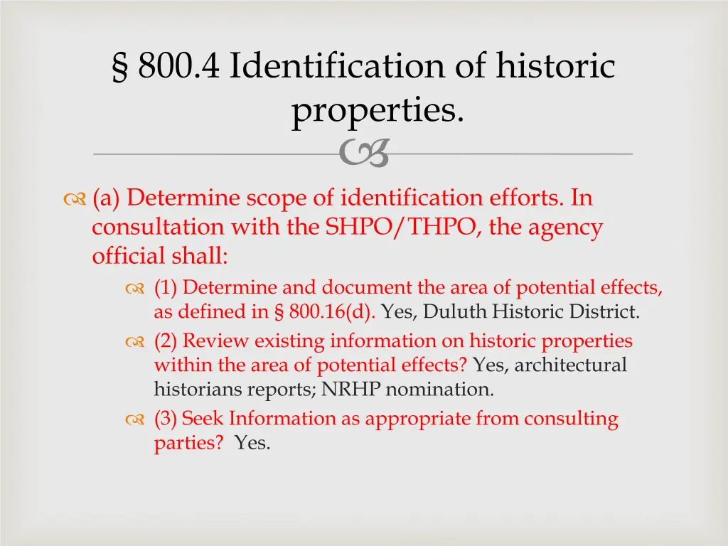 800 4 identification of historic properties