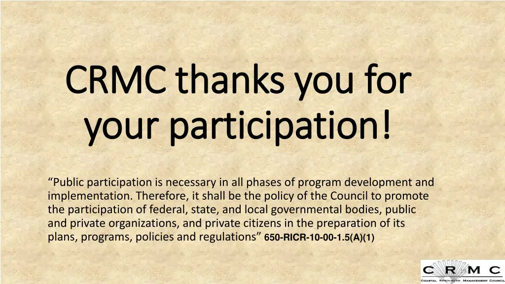 crmc thanks you for crmc thanks you for your