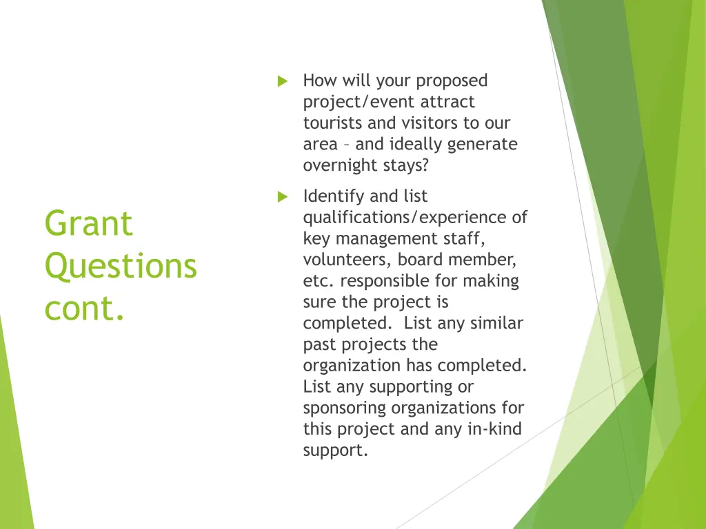 how will your proposed project event attract