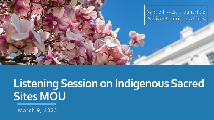 listening session on indigenous sacred sites mou