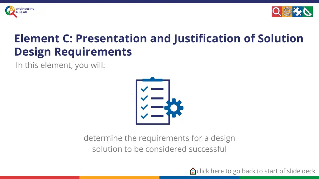 element c presentation and justification